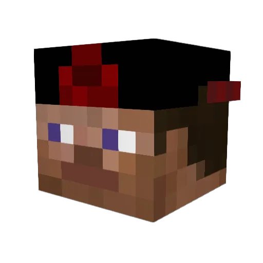 chopopingy Minecraft avatar head, 3D render