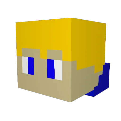 chopperboy77 Minecraft avatar head, 3D render