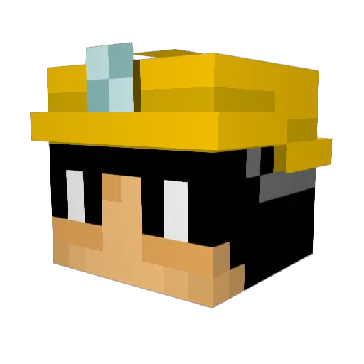choppiest Minecraft avatar head, 3D render