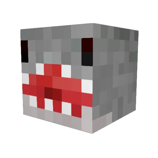 chops58_ Minecraft avatar head, 3D render