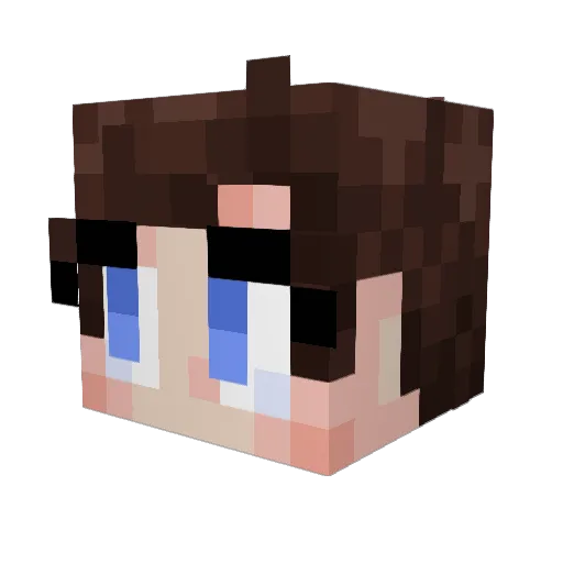 choptop84 Minecraft avatar head, 3D render