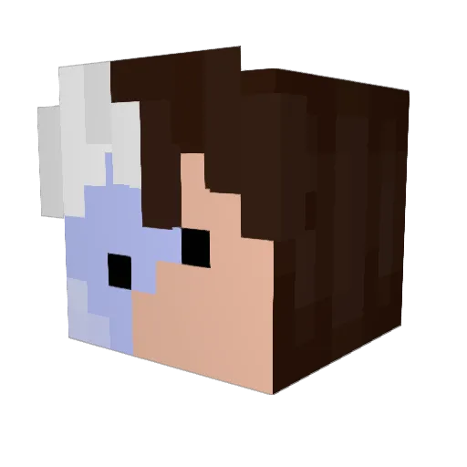 choralitros Minecraft avatar head, 3D render