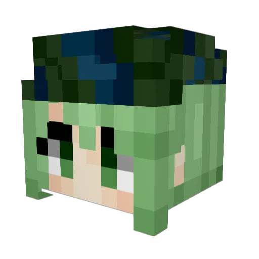chordae Minecraft avatar head, 3D render