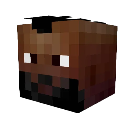 choredface Minecraft avatar head, 3D render