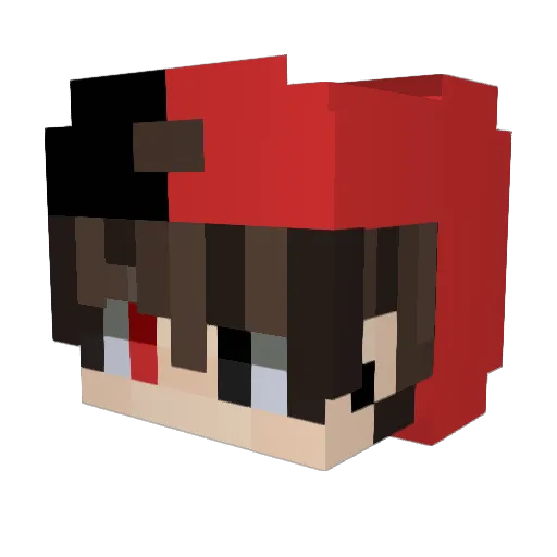 chorizoconhuevo Minecraft avatar head, 3D render