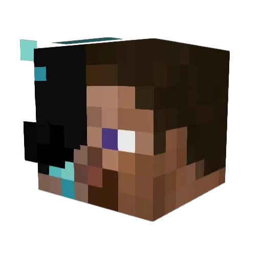 chorojag Minecraft avatar head, 3D render