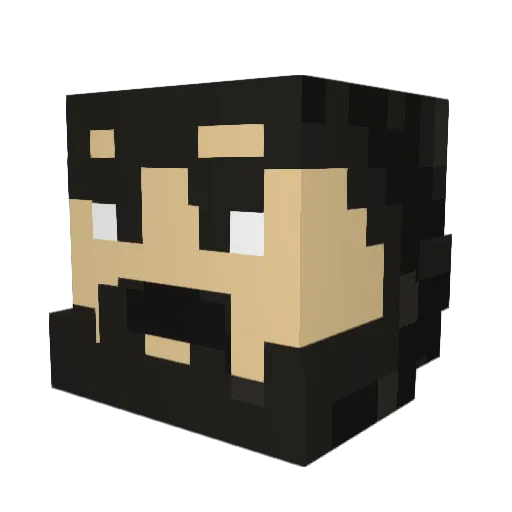 chossen_master Minecraft avatar head, 3D render