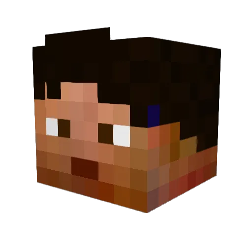 chotajack Minecraft avatar head, 3D render