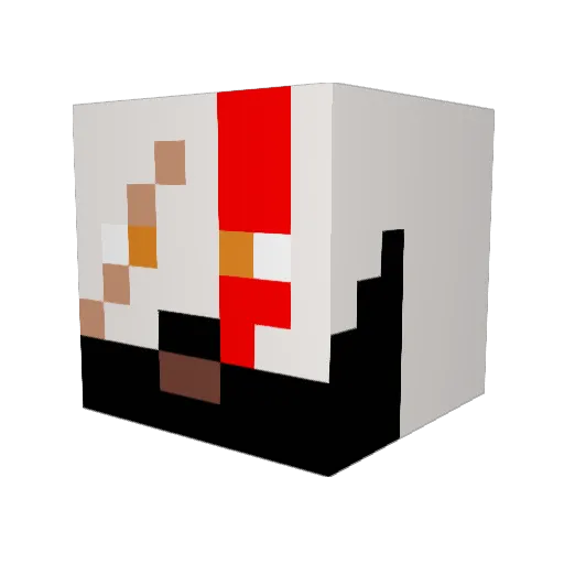 chothonicx Minecraft avatar head, 3D render