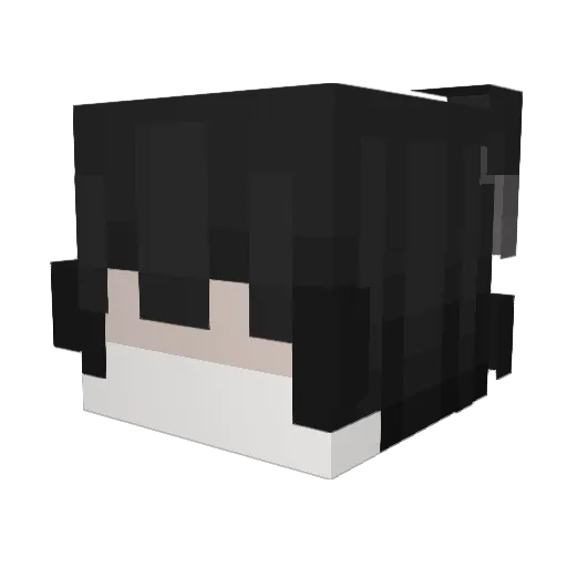 chotoasado Minecraft avatar head, 3D render