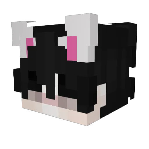 chouchimii Minecraft avatar head, 3D render