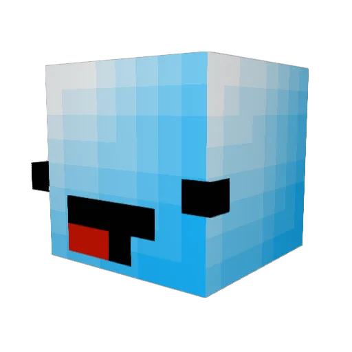 chpssall Minecraft avatar head, 3D render