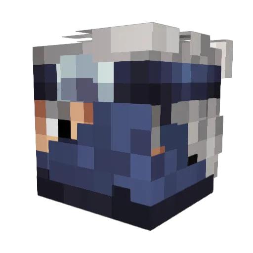 chqbo_o Minecraft avatar head, 3D render