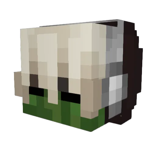 chqrm1ng Minecraft avatar head, 3D render
