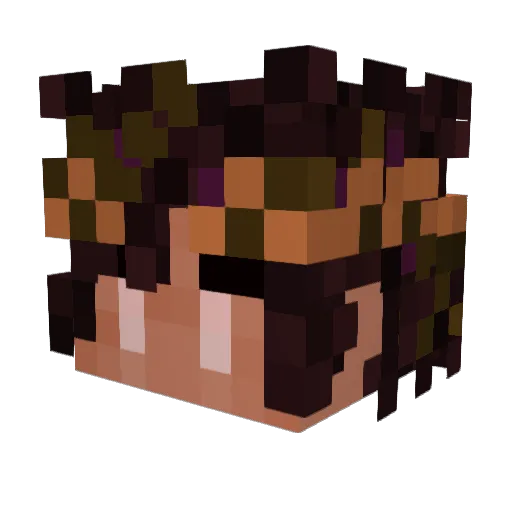 chqw Minecraft avatar head, 3D render