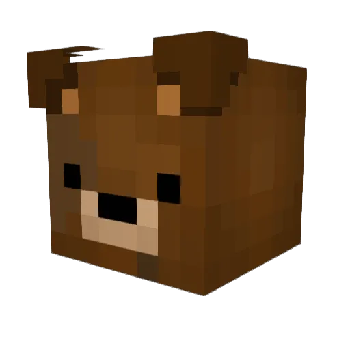 chqwr Minecraft avatar head, 3D render