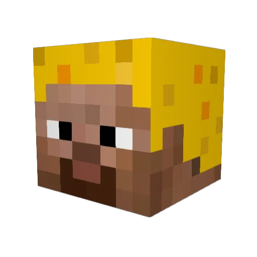 chr1573r Minecraft avatar head, 3D render