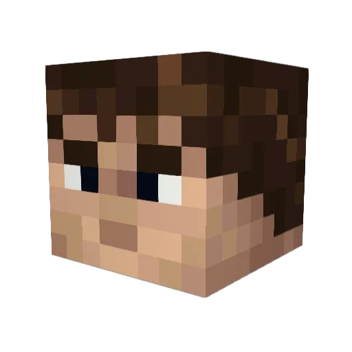 chr1s3243 Minecraft avatar head, 3D render