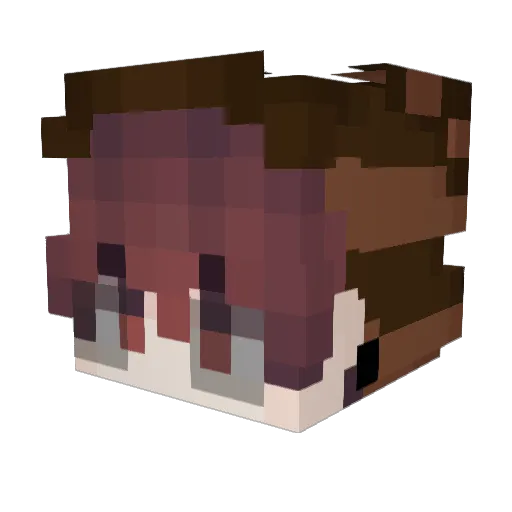 chr1s_xp Minecraft avatar head, 3D render