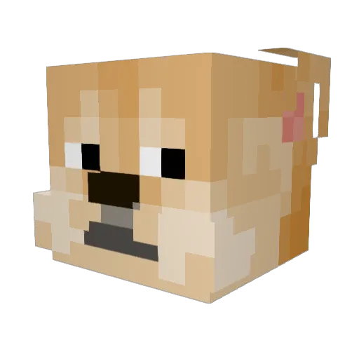chr1skw Minecraft avatar head, 3D render