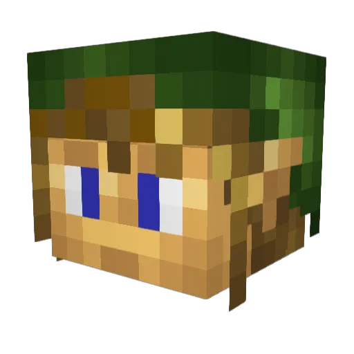 chr1ssharpe Minecraft avatar head, 3D render