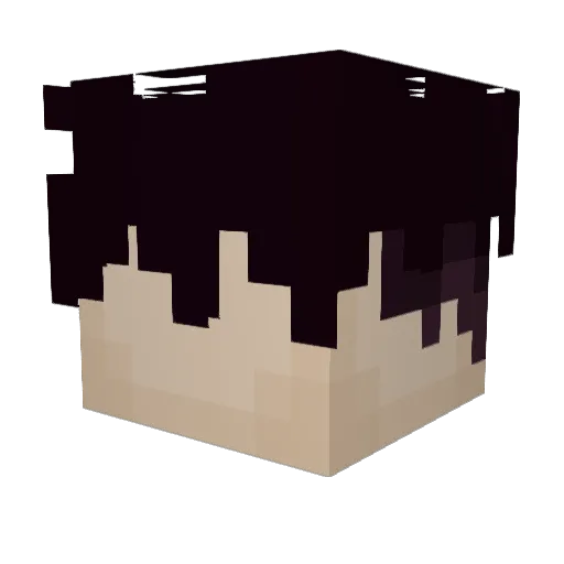 chraif Minecraft avatar head, 3D render