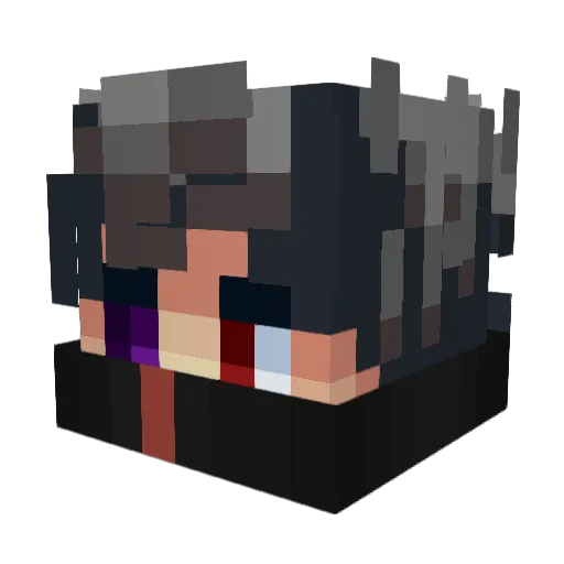 chrash00 Minecraft avatar head, 3D render