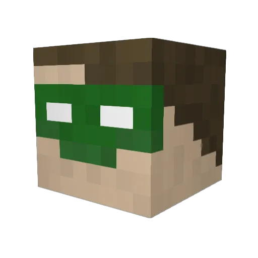 chreys Minecraft avatar head, 3D render