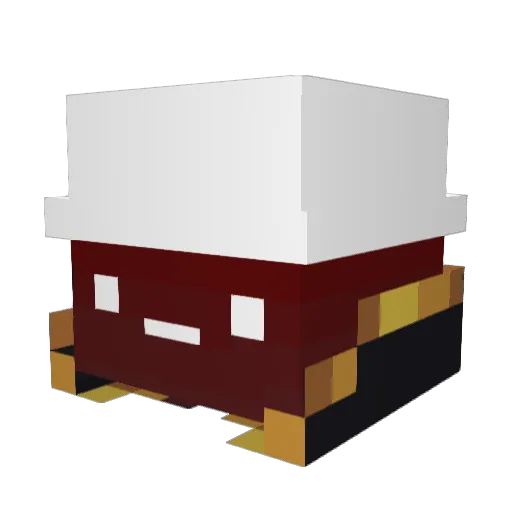 chrg45 Minecraft avatar head, 3D render