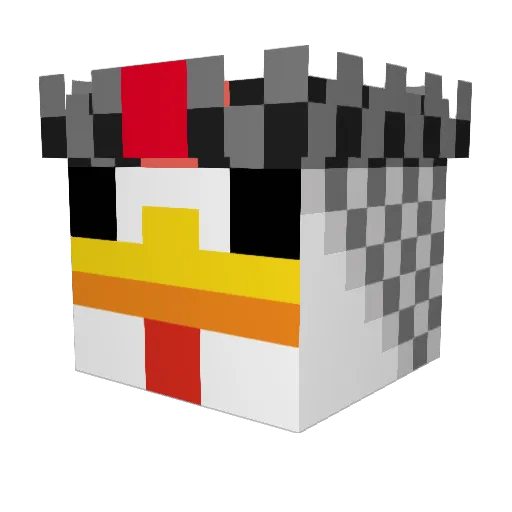 chri512 Minecraft avatar head, 3D render