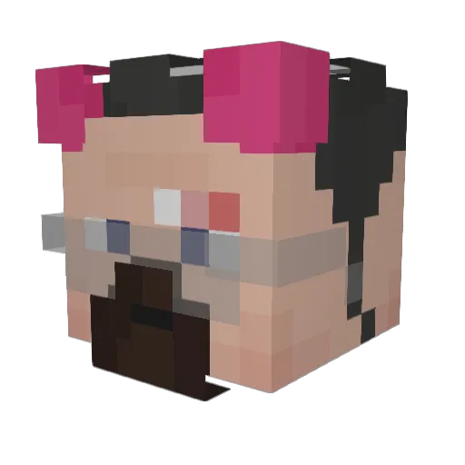 chriddyj Minecraft avatar head, 3D render