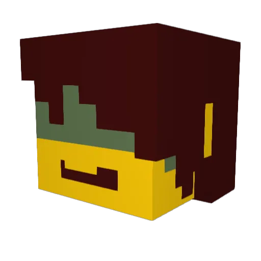 chriemoltofigo Minecraft avatar head, 3D render