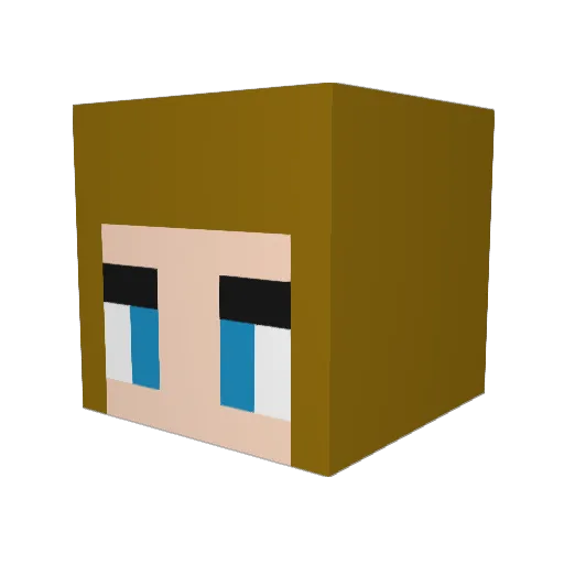 chriiissy Minecraft avatar head, 3D render