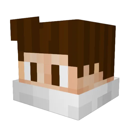 chrijonkev Minecraft avatar head, 3D render