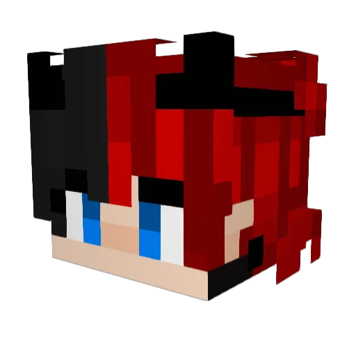 chrilosi0vib Minecraft avatar head, 3D render