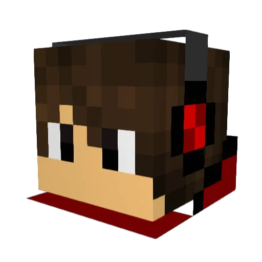 chris09cha Minecraft avatar head, 3D render