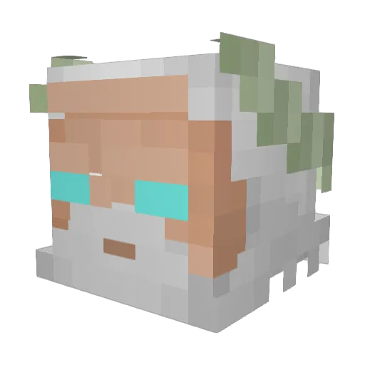 chris1027 Minecraft avatar head, 3D render