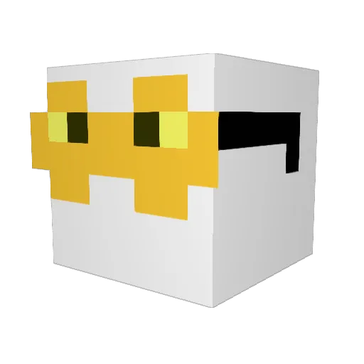 chris1616 Minecraft avatar head, 3D render