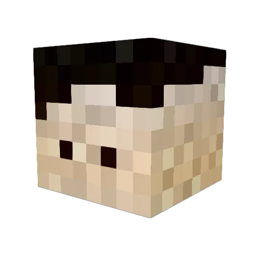 chris2015315 Minecraft avatar head, 3D render