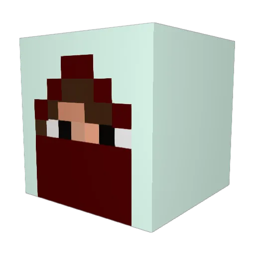 chris20_01 Minecraft avatar head, 3D render
