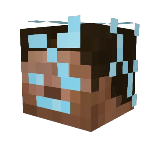 chris580 Minecraft avatar head, 3D render