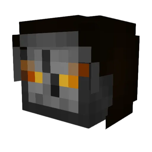 chrisAD_ Minecraft avatar head, 3D render