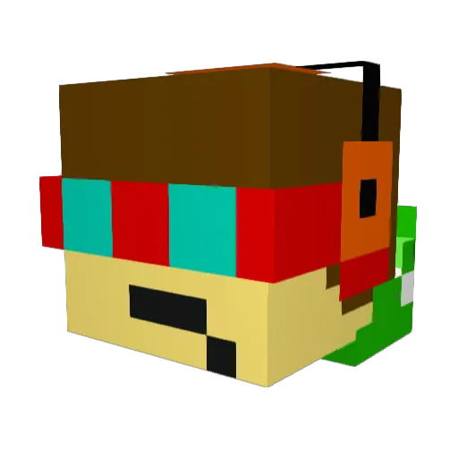 chris_erickson_2 Minecraft avatar head, 3D render