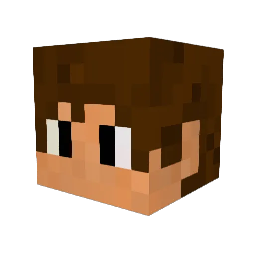 chris_luke Minecraft avatar head, 3D render