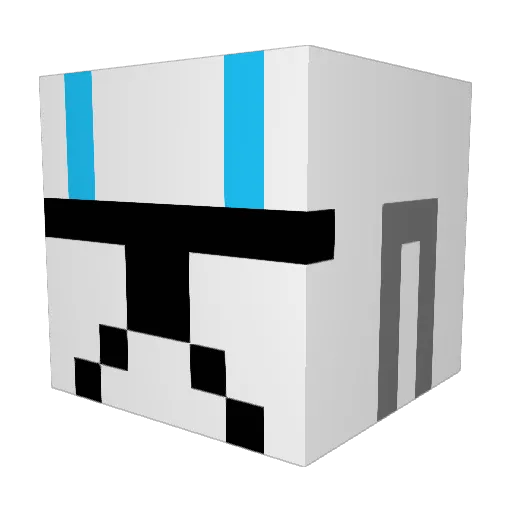 chris_rosesx Minecraft avatar head, 3D render