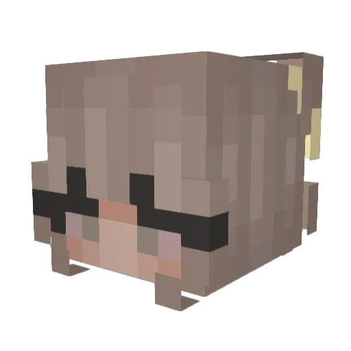 chrisbee_ Minecraft avatar head, 3D render