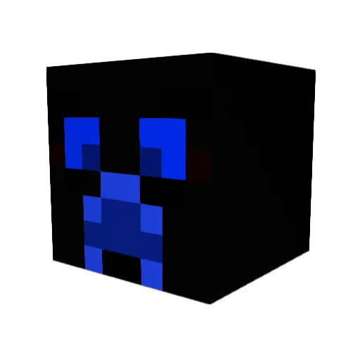chrisbowmeep Minecraft avatar head, 3D render
