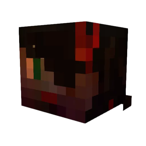chriscoter Minecraft avatar head, 3D render
