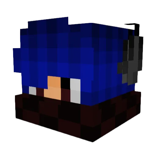 chriscrush666 Minecraft avatar head, 3D render