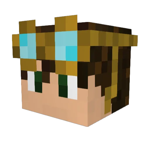 chrisd333 Minecraft avatar head, 3D render